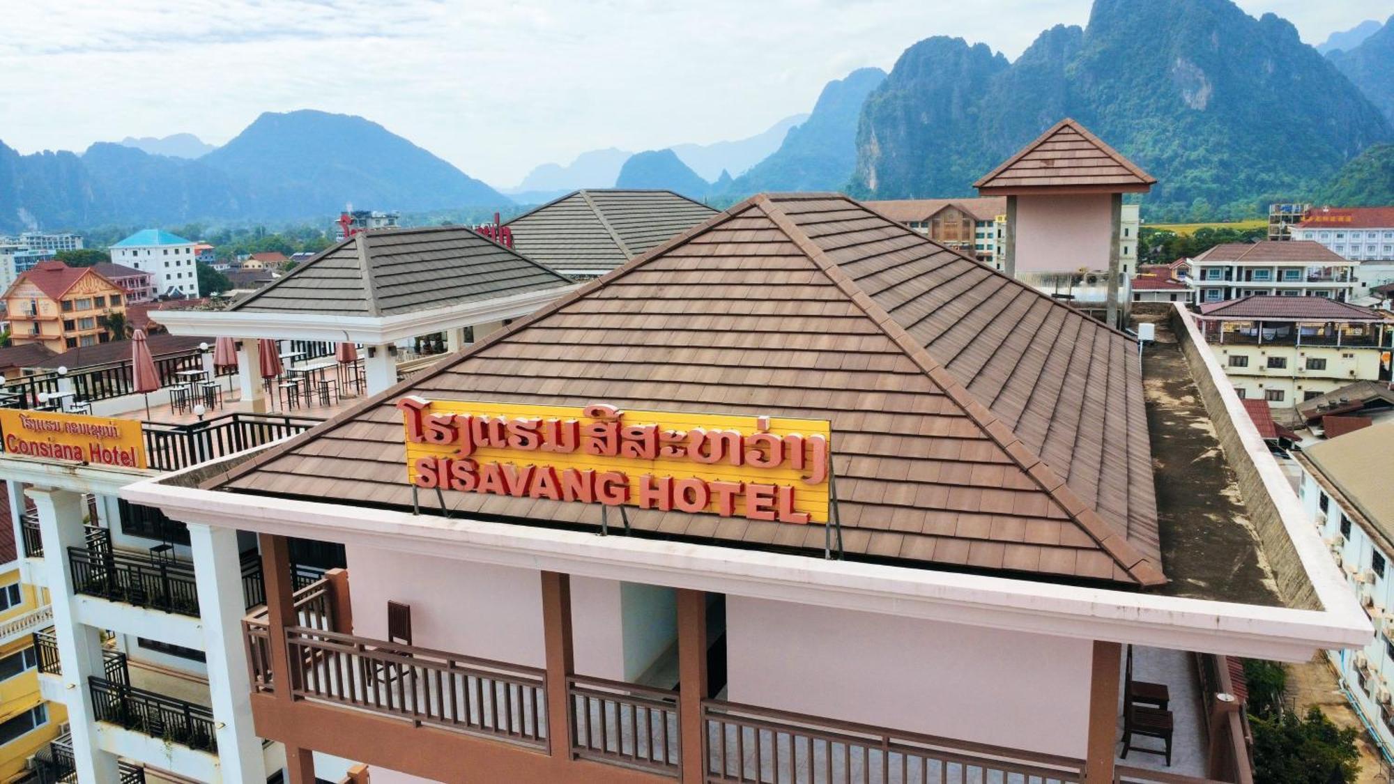 Vangvieng Sisavang Mountain View Hotel วังเวียง ภายนอก รูปภาพ